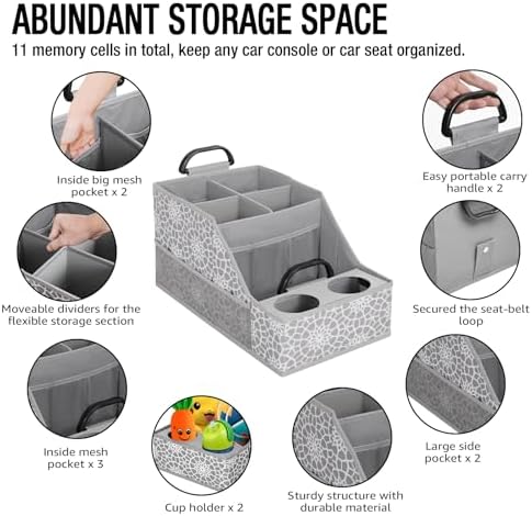 MULISOFT Car Seat Organizer- Backseat Car Organizer - Image 3