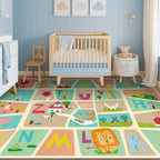 ABC Alphabet Rug for Nursery Room – 5x8 Kids Rug for Preschool, Washable Play - Image 2