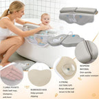 Bath Kneeler and Elbow Rest Pad Set, Bathtub Kneeling Pad - Image 4