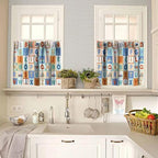 Kids Alphabet Window Valance, Cartoon Alphabet Animals Learning Daycare - Image 2