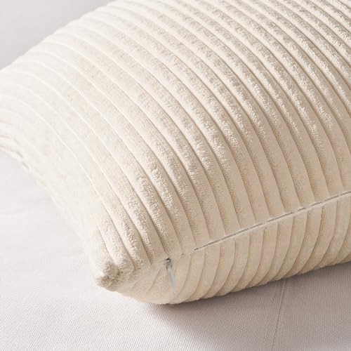 Topfinel 4 Packs Neutral Decorative Throw Pillows Covers 12x12 Inch - Image 4