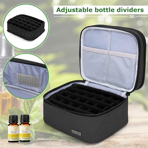 LUXJA Double-Layer Essential Oil Carrying Case Holds 30 Bottles - Image 4