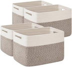 OIAHOMY 4 Pack Storage Basket, Closet Organizer by MasterofSpaceOptimization