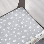 Pack and Play Sheets, Mini Crib Sheets, Stretchy Playard Fitted Sheet - Image 2