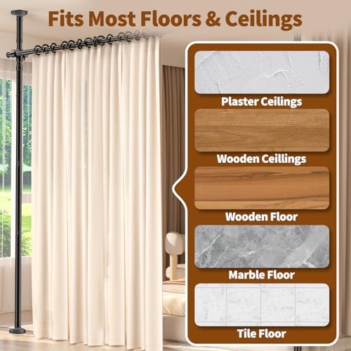 Room Divider for Room Separation, 4-10ft 28-140inch - Image 4