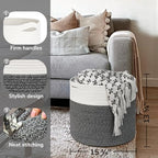 Goodpick Woven Blanket Basket Living Room, Toy Bin - Image 3