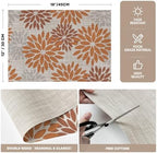 Artoid Mode Floral Vinyl Fall Placemats Set of 4, 12x18 Inch Thanksgiving - Image 6