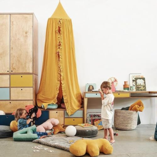 Bed Canopy with Frills Reading Nook Game Tent - Image 2