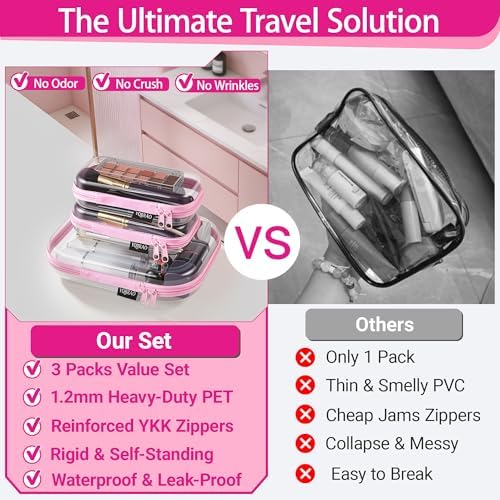 YQBRAO Clear Hard Shell Organizer Cases - Image 2