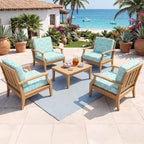 8Pcs Patio Cushion Covers Stretch Outdoor Furniture Protector Slipcovers - Image 6