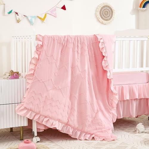 3-Piece Tufted Ruffle Crib Bedding Set by NacoMoco
