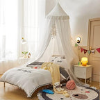 VETHIN Bed Canopy Double Layer Princess Round Dome Dreamy Mosquito Net Bedding - Image 5