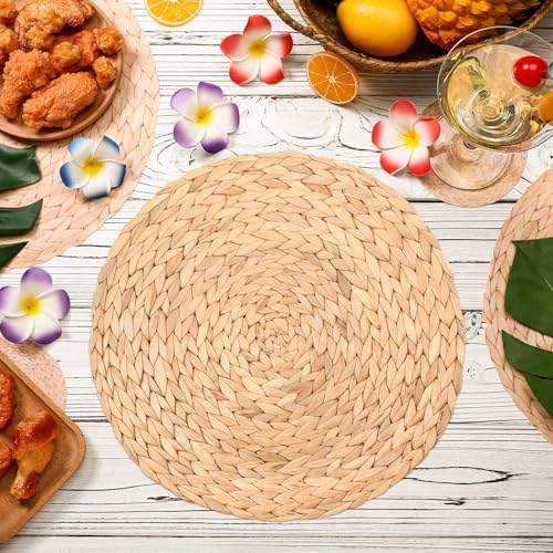 Geosar 200 Pcs Light Brown Woven Disposable Paper Placemats Set 14 Inch - Image 2