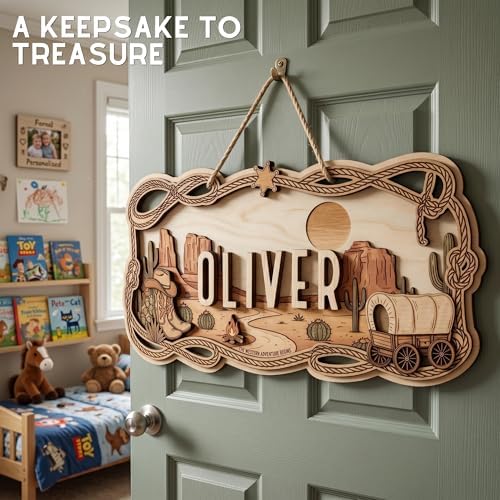 Custom Western Nursery Name Sign - Image 6
