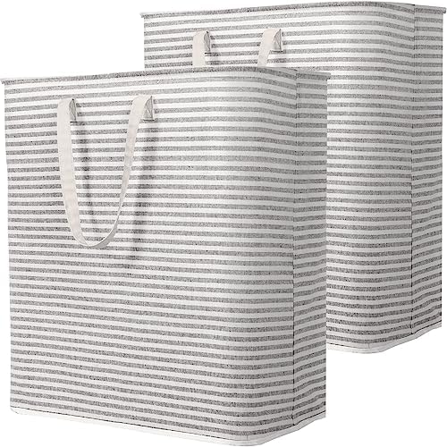 Lifewit 100L Large Laundry Baskets, 2 Pack, Reinforced Handles by Lifewit