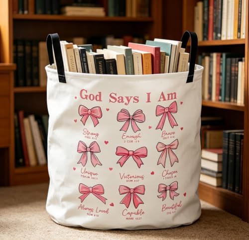 Collapsible Round Storage Basket, Waterproof Soft-Sided Organizer - Image 3
