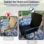 Outdoor High Back Dining Chair Cushions Cover 4-Pack - Image 6