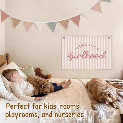 Lacama Nursery Decor Boho Pennant Banner Flags, Toddler Girl Room Decor - Image 4