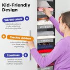 Hanging Closet Organizer 6-Shelf Kids Clothing - Image 4