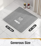HITSLAM Square Loofah Shower Mat, 24x24 Inch Non Slip Bath Mat - Image 3