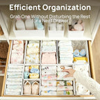 Vtopmart 18 Pack Baby Clothes Organizer, Fabric Drawer Drawer Bins - Image 4