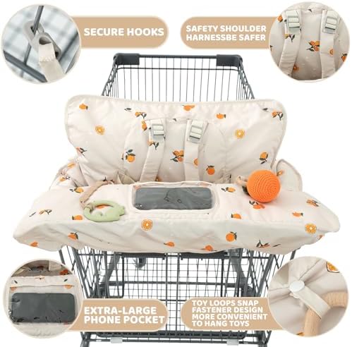 Shopping Cart Cover for Baby 2 in 1 High Chair Covers for Restaurant - Image 3