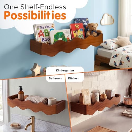 Ovalo Nursery Book Shelves Set of 2 - Image 7