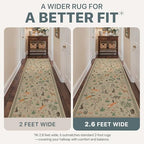 BESBLEE 2'6X10 Washable Kitchen Runner Rug, Animal Non Slip - Image 6
