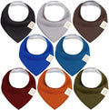 8pk Organic Baby Bandana Bibs for Drooling and Teething by KeaBabies