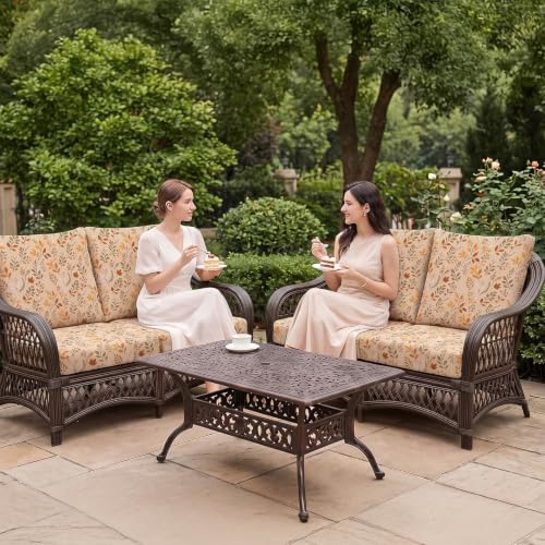 8Pcs Patio Cushion Covers Stretch Outdoor Furniture Protector Slipcovers - Image 2