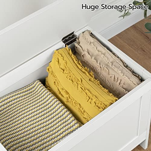 HOOBRO Toy Box, Retro Wooden Look Storage Chest - Image 6