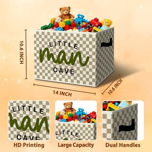 Boys Nursery Inspirational Storage Bins Box - Image 3