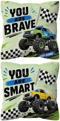 kdqua Inspirational Truck Nursery Pillow Cover 18x18 Double-Sided, Car by kdqua