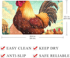 Shower Mat Non Slip, Fram Chicken Rooster Anti Slip Bath Mat - Image 4