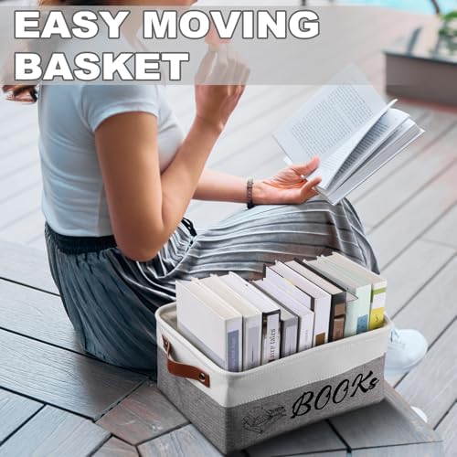 Marsui 1 Pcs TBR Basket Book Storage Bin Bookish Gifts - Image 6