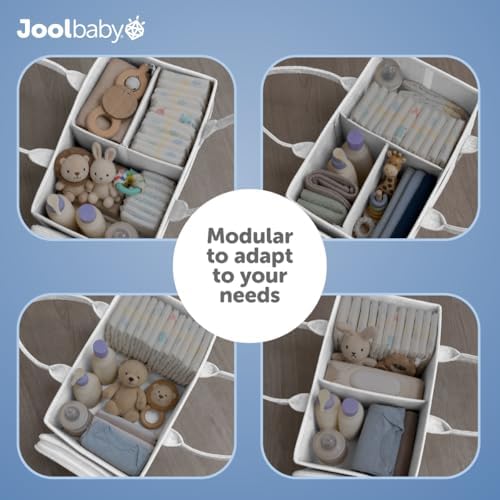 Jool Baby Tag-Along Diaper Caddy – Nursery Storage Organizer - Image 4