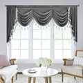 StangH Grey Waterfall Velvet Valances W79 inches, 1 Panel by StangH