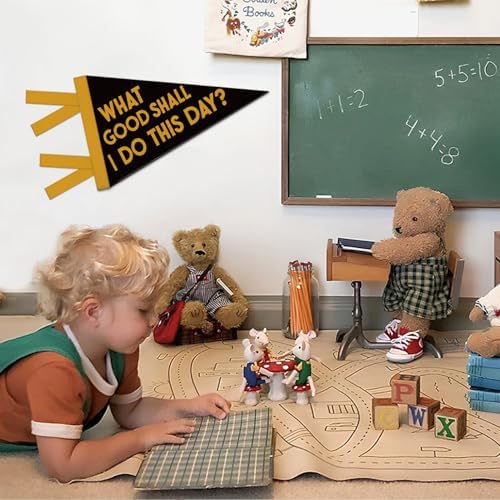 Kids Room Decor, Inspirational What Good Shall I Do This Day - Image 3
