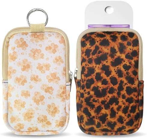 2PCS Hand Sanitizer Spray Case Compatible, Hand Sanitizer Holder, Mini Zippered by Jusen