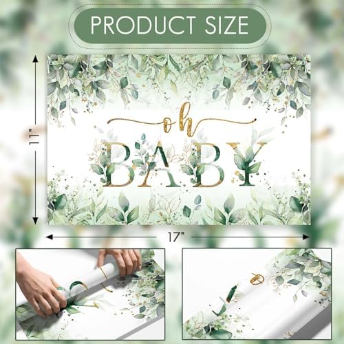 50 Pack Disposable Baby Shower Party Paper Placemats, 11x17 Inch Oh Baby - Image 2
