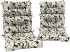 DYTXIII Outdoor High Back Chair Cushions Set of 2, Water Repellent Tufted by DYTXIII