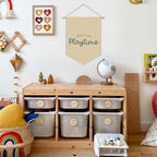 Playroom Decor, Long Live Playtime Neutral Linen Canvas Banner, Play Room Wall - Image 2