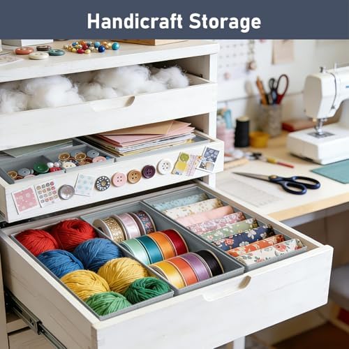 DIMJ Drawer Organizer Clothes- 26 Pack Baby Dresser Organizer - Image 6