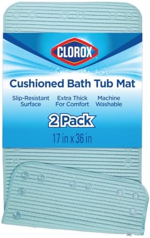 Duck Brand Clorox Bath Mat for Tubs, Non Slip Bathtub Mat by Clorox