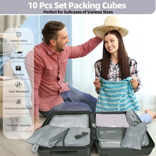 10 Pcs Set Packing Cubes - Image 2