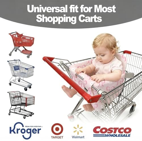 Padded Shopping Cart Cover for Baby, High Chair Cover for Restaurant Seat - Image 4