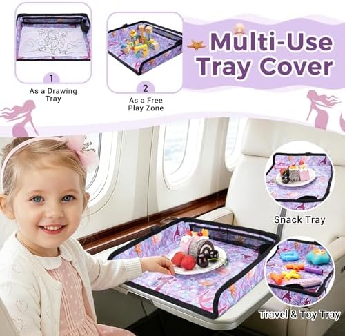 COOLBEBE Airplane Tray Table Cover, Foldable Travel Tray Cover - Image 4