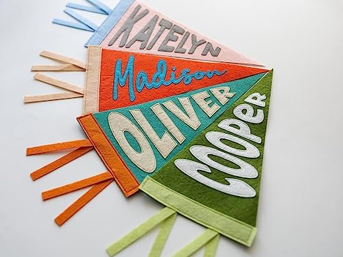 Rosanbella Personalized Name Pennant, Custom Felt Wall Decor - Image 7