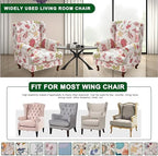 CRFATOP Wingback Chair Covers Stretch Armchair Slipcovers - Image 5
