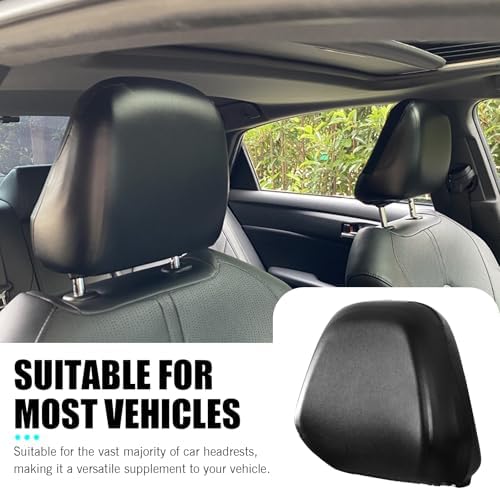 Shakas 2 PCS Cars Headrest Covers, Full Wrap-around Non-marking Fit - Image 5